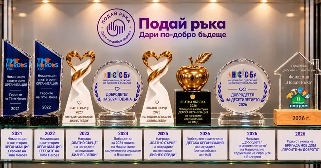 Награди и Признания за Подай ръка ЗПДБ 